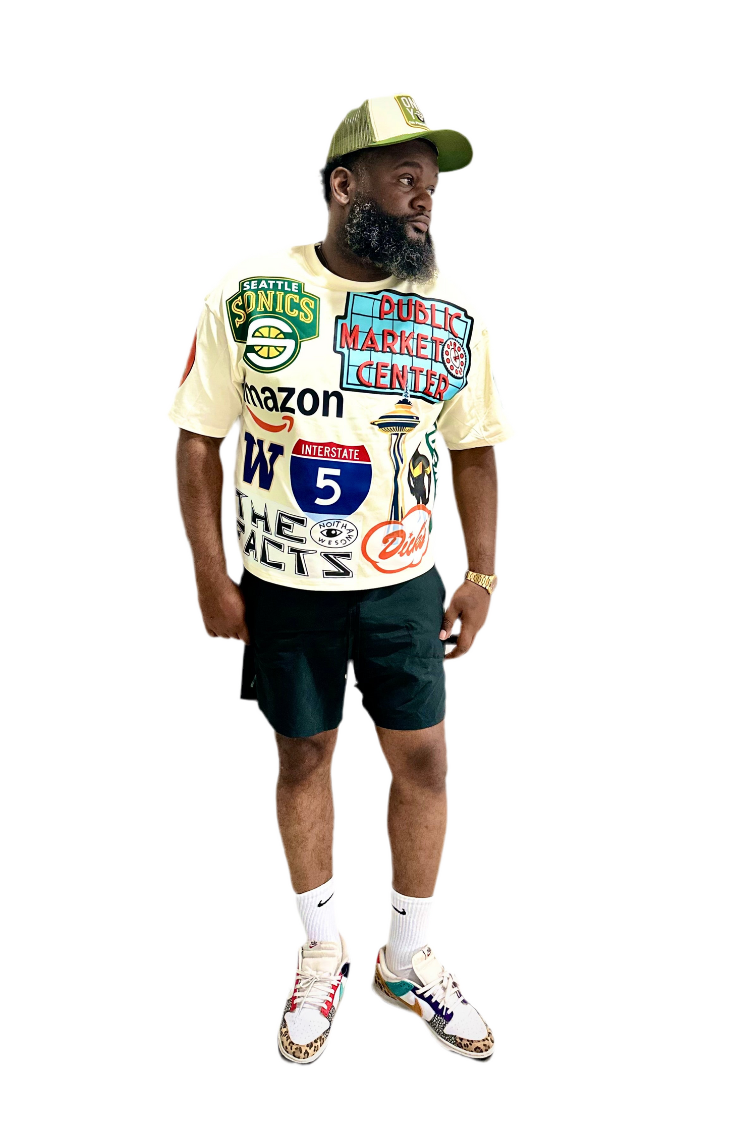 The Seattle Patchwork Tee | "City of Seattle" Icon Collage Shirt