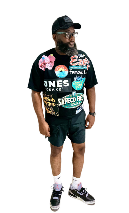 The Seattle Patchwork Tee | "City of Seattle" Icon Collage Shirt # 2